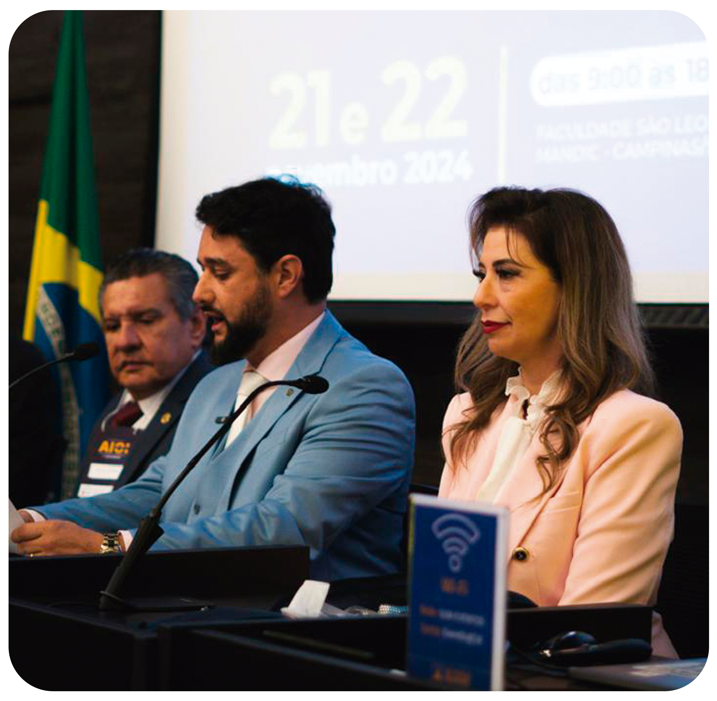 Organizadores do maior congresso científico de Campinas.